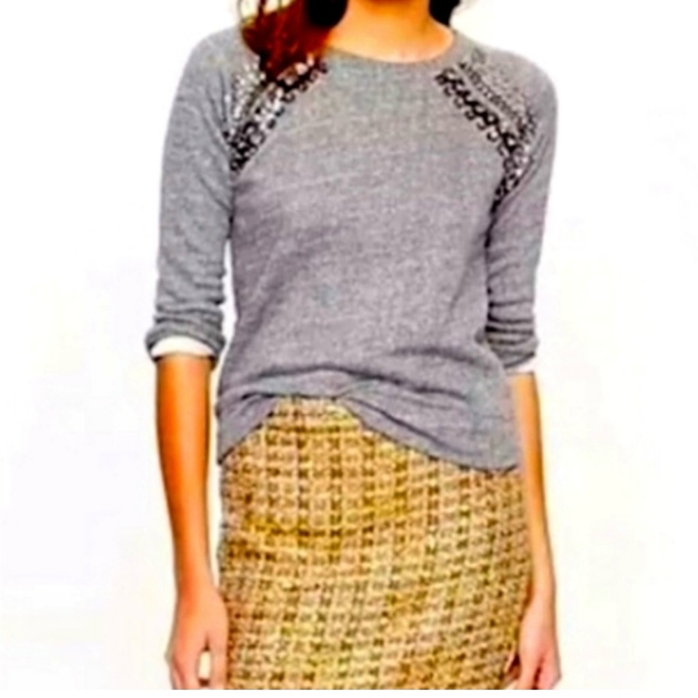 NWT J. CREW Metallic Skirt size 8